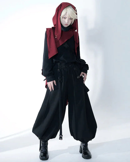 Chic Unisex Dark Apparel Set - three-piece outfit - Stylish Unisex Dark Apparel Set for Everyday Wear