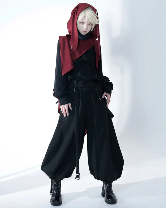 Chic Unisex Dark Apparel Set - three-piece outfit - Stylish Unisex Dark Apparel Set for Everyday Wear