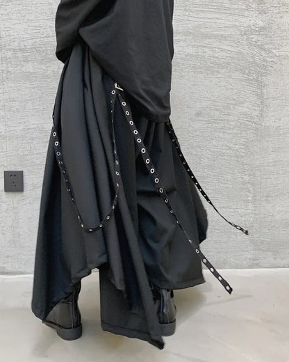 Chic Urban Hakama Pants -  black pants - Chic Urban Hakama Pants for Modern Style