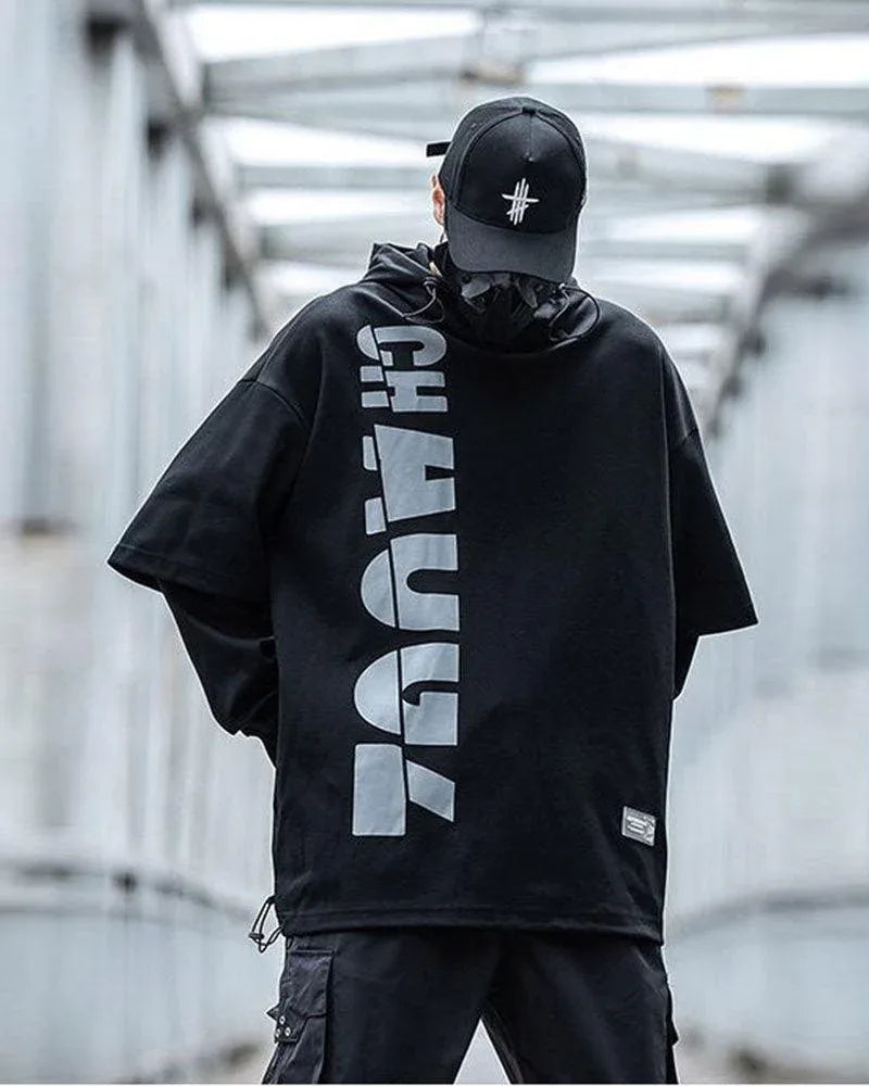 Chic Urban Lightweight Hoodie -  black hoodie - Stylish Lightweight Urban Hoodie for Everyday Wear
