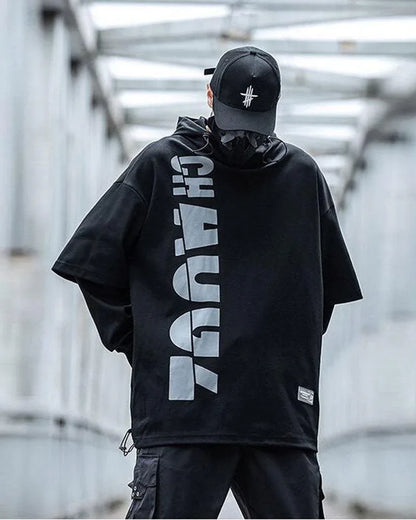 Chic Urban Lightweight Hoodie -  black hoodie - Stylish Lightweight Urban Hoodie for Everyday Wear