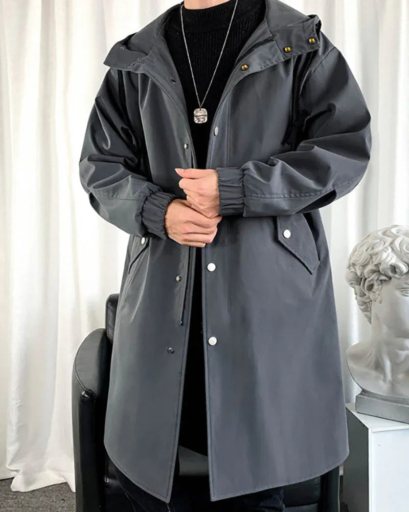 Chic Urban Long Coat - futuristic long jacket - Chic Urban Long Coat for All Seasons