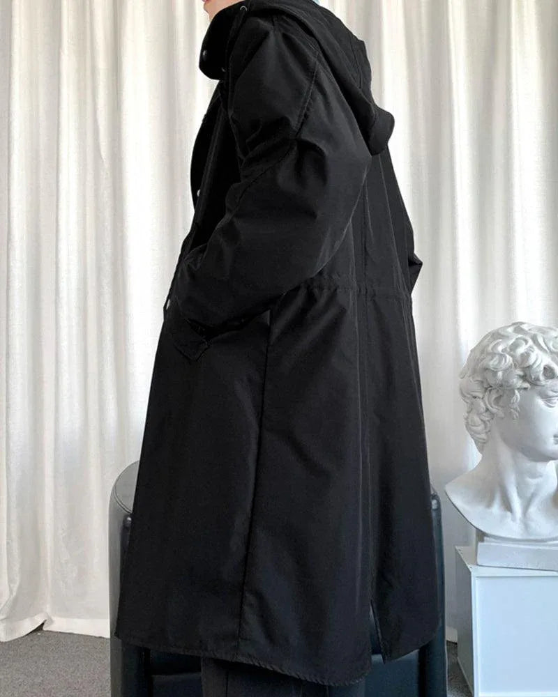 Chic Urban Long Coat - futuristic long jacket - Chic Urban Long Coat for All Seasons