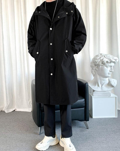 Chic Urban Long Coat -  stylish outerwear - Chic Urban Long Coat for All Seasons