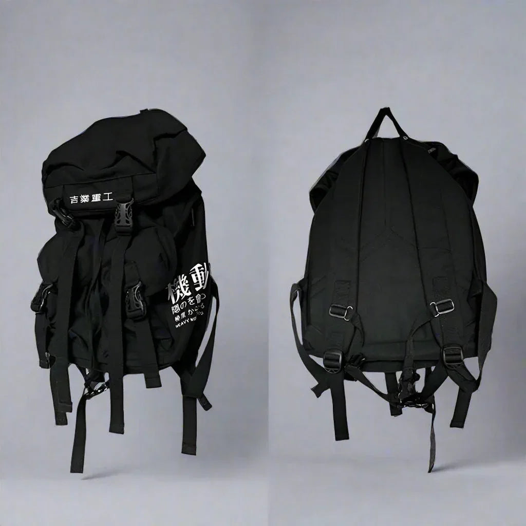 Chic Urban Street Backpack -  techwear - Stylish Urban Street Backpack for Everyday Use