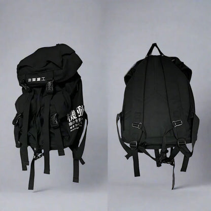 Chic Urban Street Backpack -  techwear - Stylish Urban Street Backpack for Everyday Use