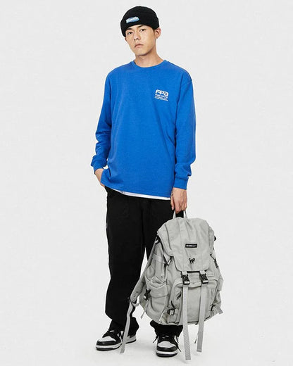 Chic Urban Techwear Backpack -  urban backpack - Stylish Waterproof Techwear Backpack