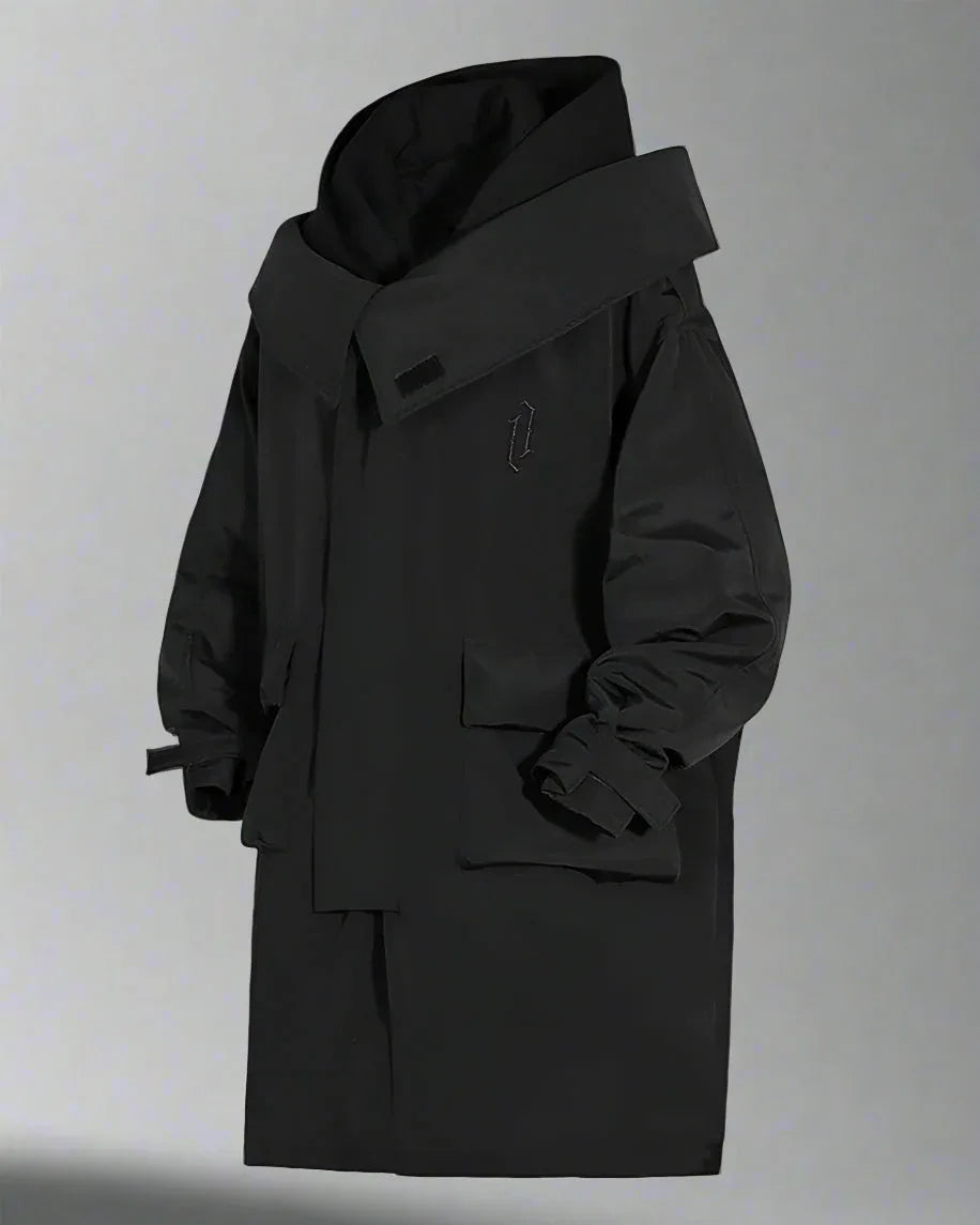 Chic Utility Layered Overcoat -  durable fabric - Utility Layered Overcoat for Urban Adventures