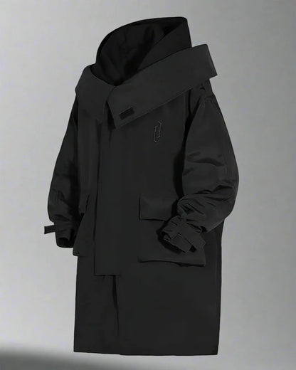 Chic Utility Layered Overcoat -  durable fabric - Utility Layered Overcoat for Urban Adventures