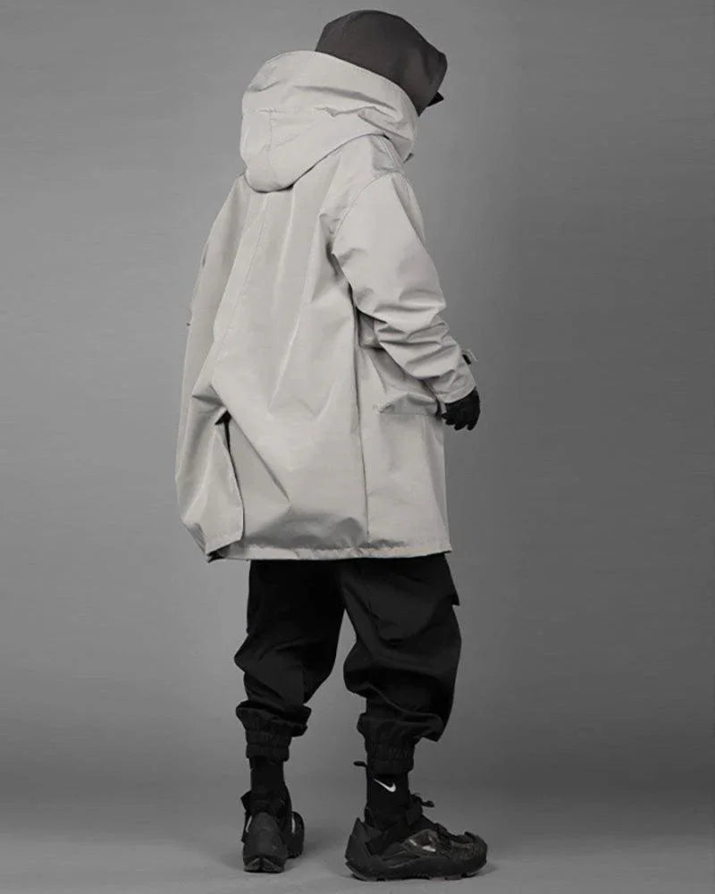 Chic Utility Layered Overcoat -  urban style - Utility Layered Overcoat for Urban Adventures