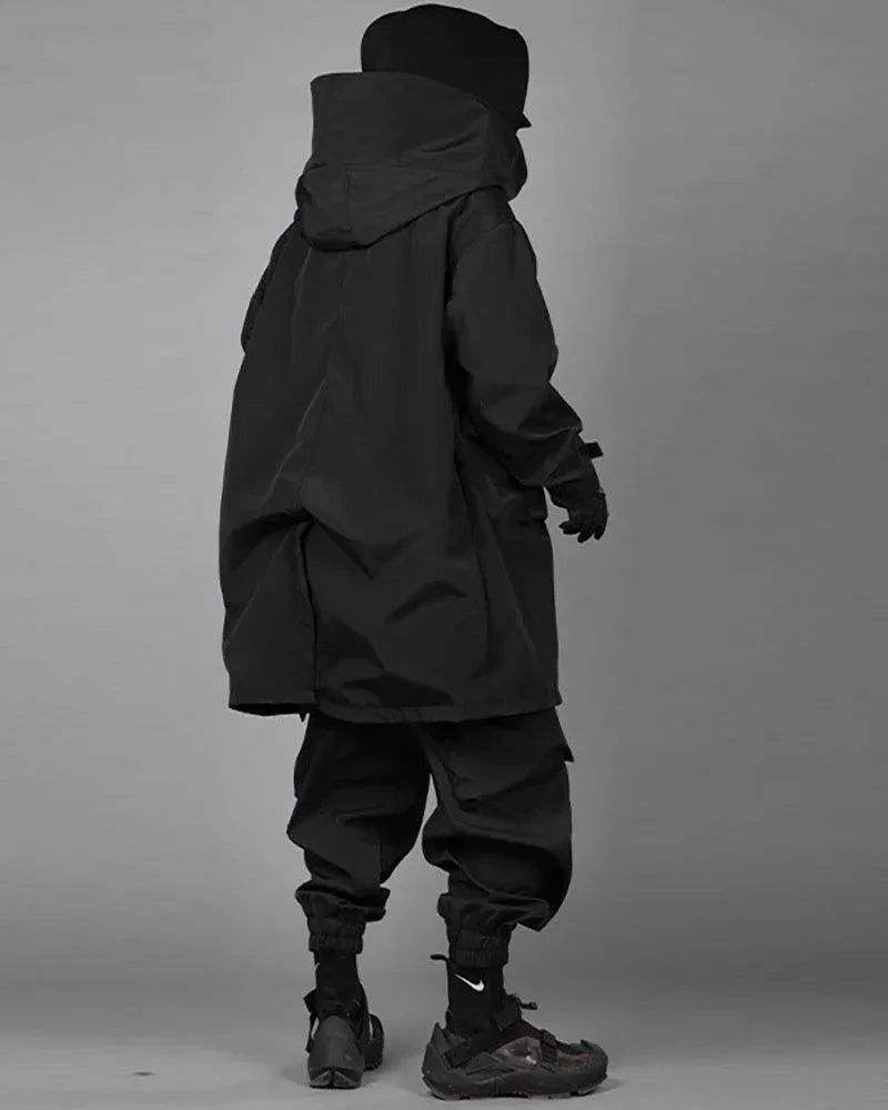 Chic Utility Layered Overcoat -  waterproof - Utility Layered Overcoat for Urban Adventures
