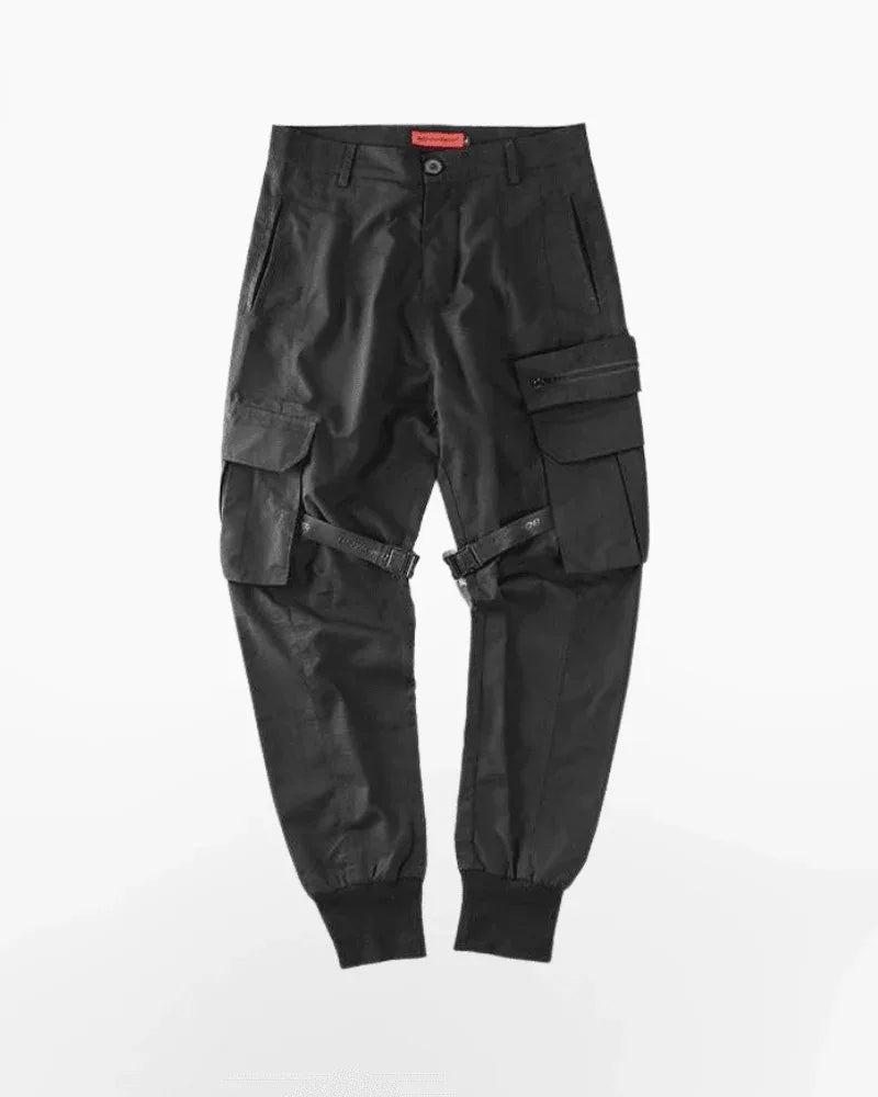 Chic Utility Ribbon Cargo Trousers -  comfortable pants - Chic Utility Ribbon Cargo Trousers for Style