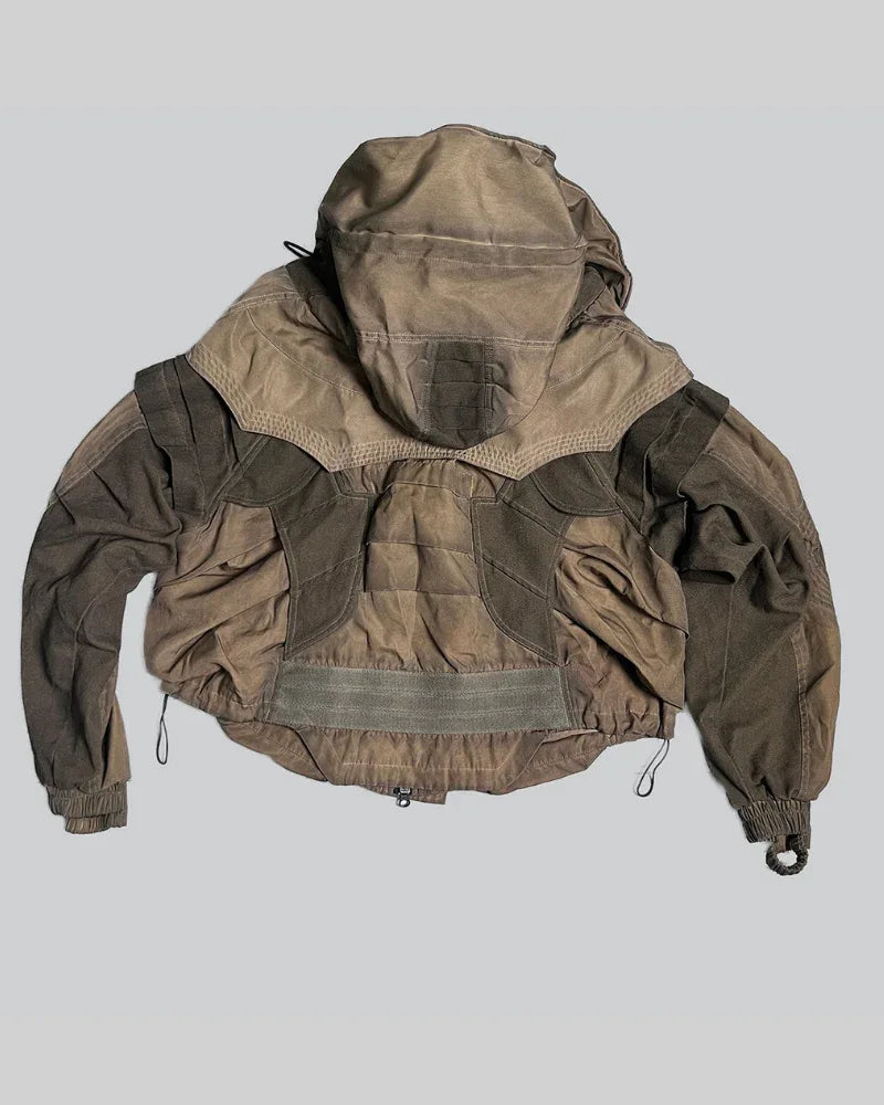 Chic Washed Utility Jacket -  washed jacket - Chic Washed Utility Jacket in Ginger Yellow