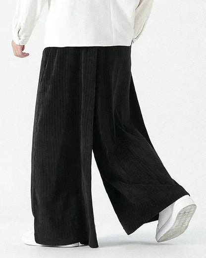 Chic Wide-Leg Corduroy Pants - comfortable wide-leg pants - Chic Wide-Leg Corduroy Pants for Stylish Comfort