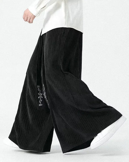 Chic Wide-Leg Corduroy Pants - corduroy pants - Chic Wide-Leg Corduroy Pants for Stylish Comfort