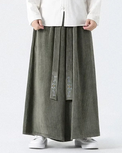 Chic Wide-Leg Corduroy Pants -  stylish casual trousers - Chic Wide-Leg Corduroy Pants for Stylish Comfort