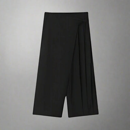 Chic Wide-Leg Hakama Pants -  trendy pants - Chic Wide-Leg Hakama Pants for Modern Style