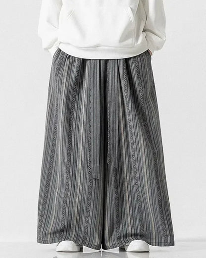 Chic Wide-Leg Japanese Trousers -  breathable fabric - Chic Wide-Leg Japanese Trousers for Everyday Comfort