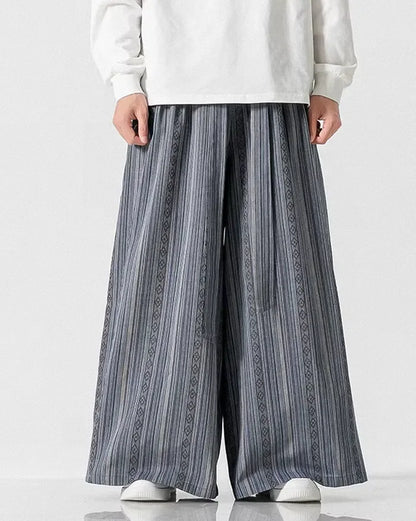 Chic Wide-Leg Japanese Trousers -  comfortable style - Chic Wide-Leg Japanese Trousers for Everyday Comfort