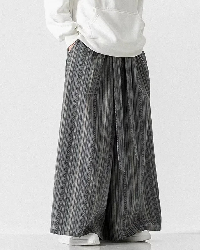 Chic Wide-Leg Japanese Trousers -  lightweight pants - Chic Wide-Leg Japanese Trousers for Everyday Comfort