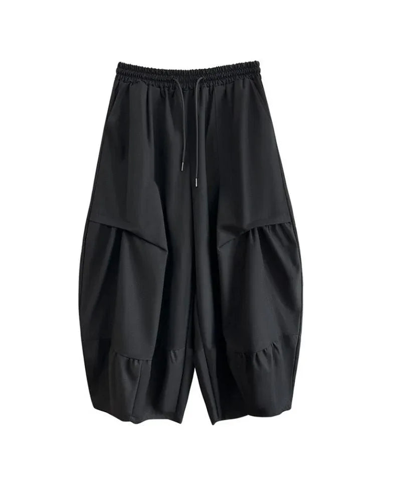 Chic Wide-Leg Tech Trousers -  stylish urban trousers - Chic Wide-Leg Tech Trousers for Urban Style