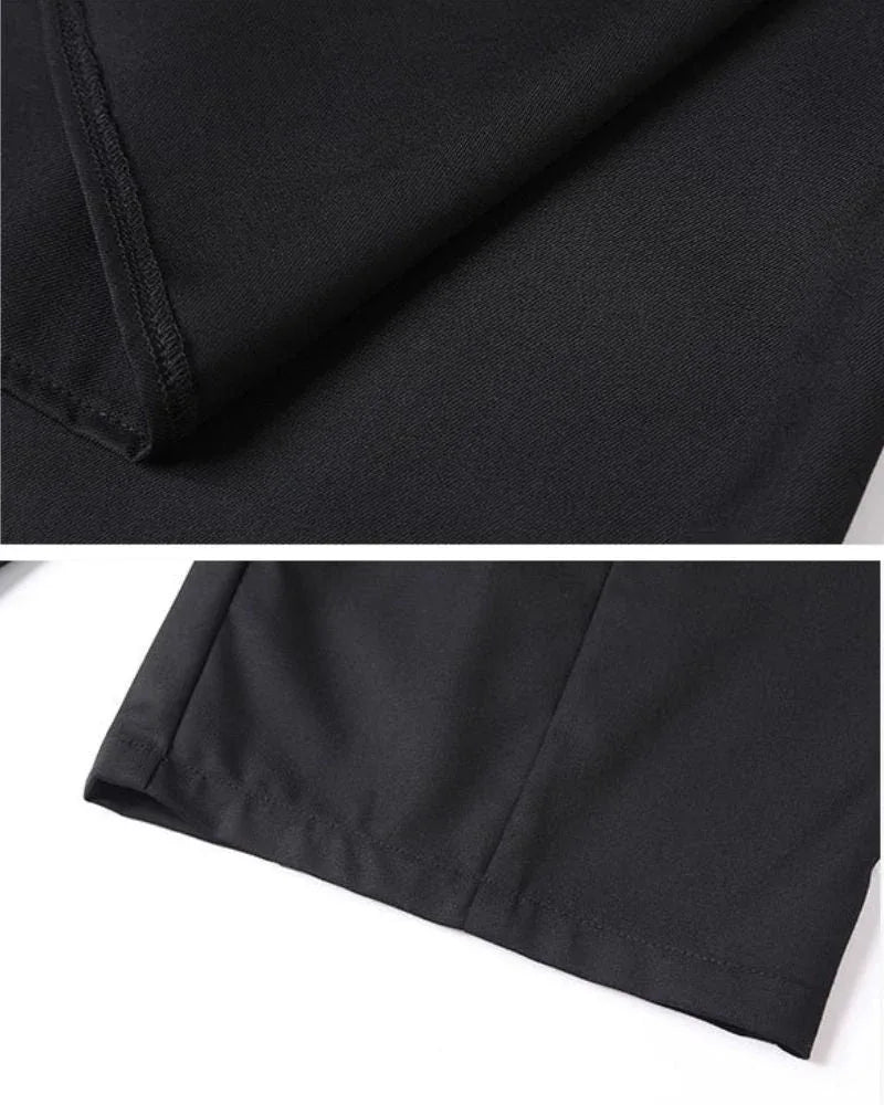 Chic Wide-Leg Tech Trousers - techwear pants - Chic Wide-Leg Tech Trousers for Urban Style