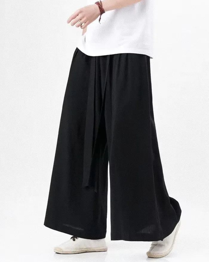 Chic Wide-Leg Trousers - modern streetwear - Chic Wide-Leg Trousers for Effortless Style