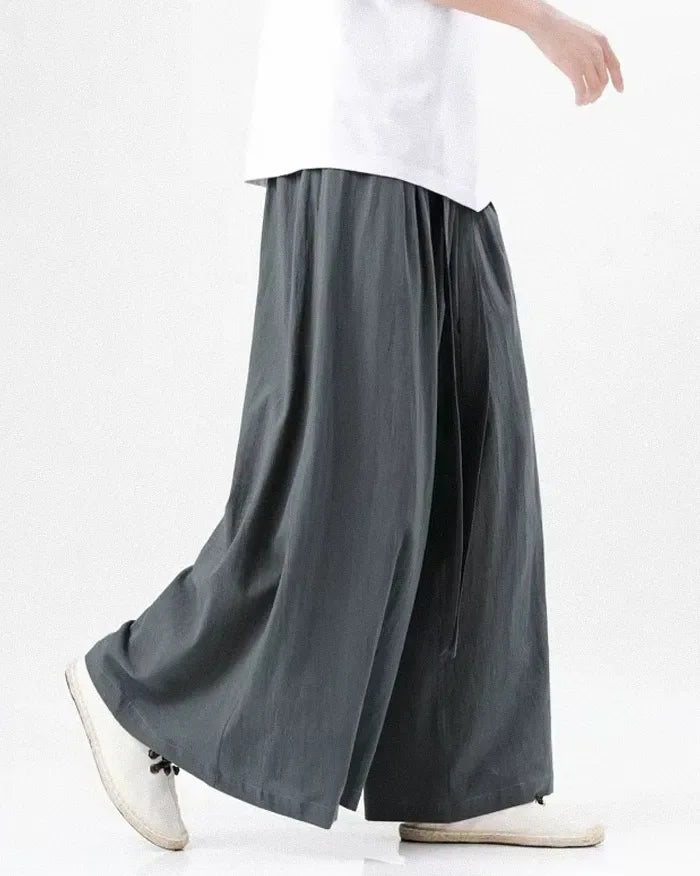 Chic Wide-Leg Trousers -  trousers for daily wear - Chic Wide-Leg Trousers for Effortless Style