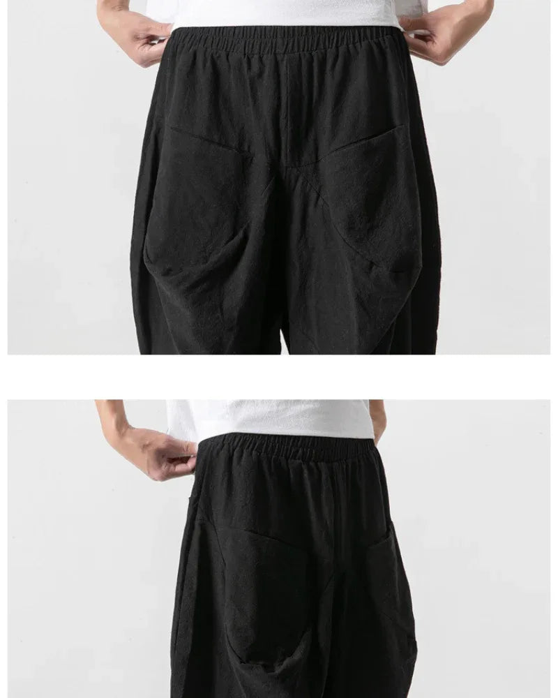 Chic Wide-Leg Urban Trousers - contemporary hakama pants - Chic Wide-Leg Urban Trousers for All-Day Wear