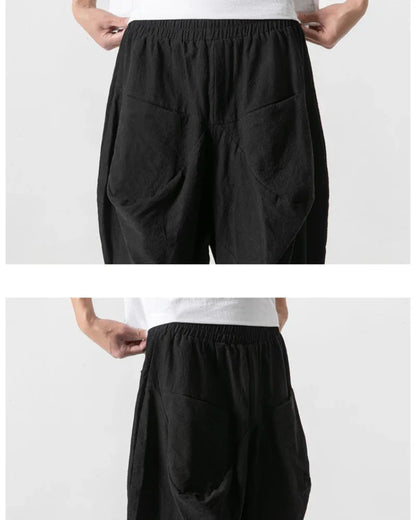 Chic Wide-Leg Urban Trousers - contemporary hakama pants - Chic Wide-Leg Urban Trousers for All-Day Wear