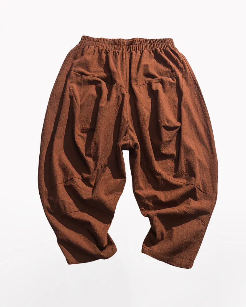 Chic Wide-Leg Urban Trousers -  cotton pants - Chic Wide-Leg Urban Trousers for All-Day Wear