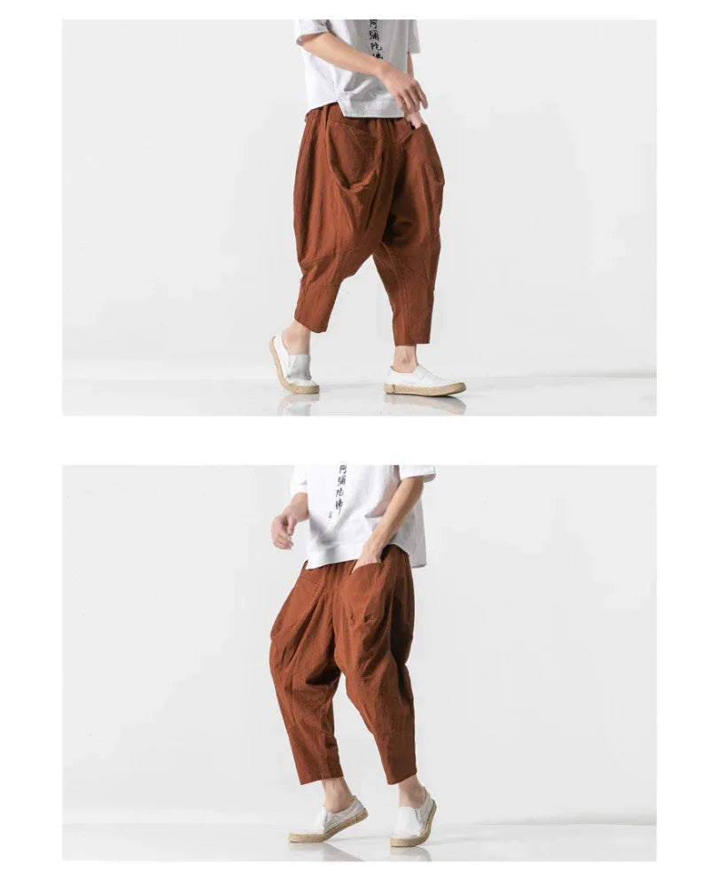Chic Wide-Leg Urban Trousers -  techwear - Chic Wide-Leg Urban Trousers for All-Day Wear