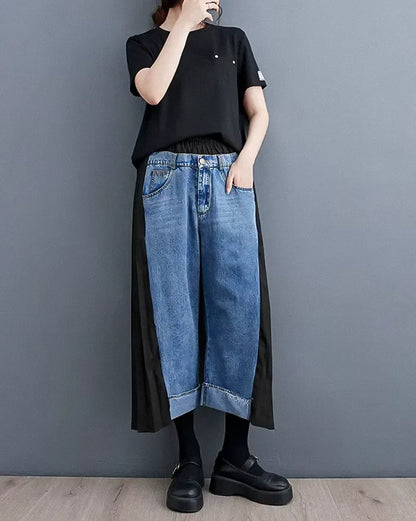 Chic Wide Leg Women's Jeans -  stylish wide leg jeans - Chic Wide Leg Women's Jeans for Stylish Comfort