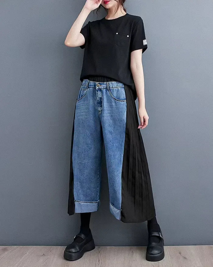 Chic Wide Leg Women's Jeans -  versatile jeans for women - Chic Wide Leg Women's Jeans for Stylish Comfort