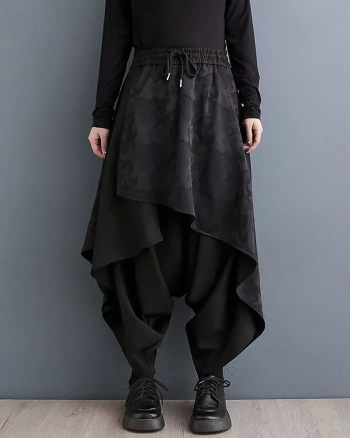Chic Wide-Leg Women's Pants -  elastic waist pants - Stylish Wide-Leg Women's Pants for Comfortable Wear