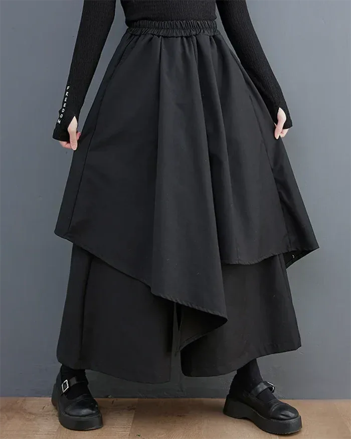 Chic Women's Hakama Pants -  casual and semi-formal pants - Chic Women's Hakama Pants for Stylish Comfort
