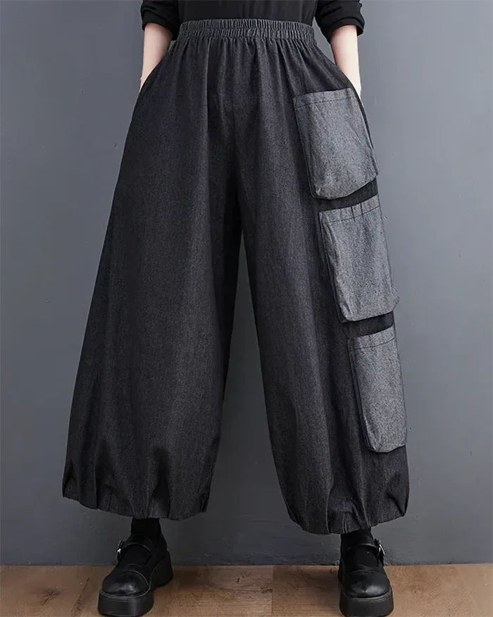 Chic Women's Hakama Pants -  techwear fashion - Stylish Women's Hakama Pants for Modern Looks