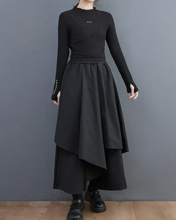 Chic Women's Hakama Pants -  stylish pants - Chic Women's Hakama Pants for Stylish Comfort