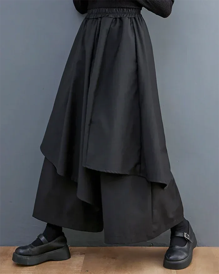 Chic Women's Hakama Pants -  versatile pants for women - Chic Women's Hakama Pants for Stylish Comfort
