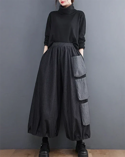 Chic Women's Hakama Pants -  versatile fashion pants - Stylish Women's Hakama Pants for Modern Looks