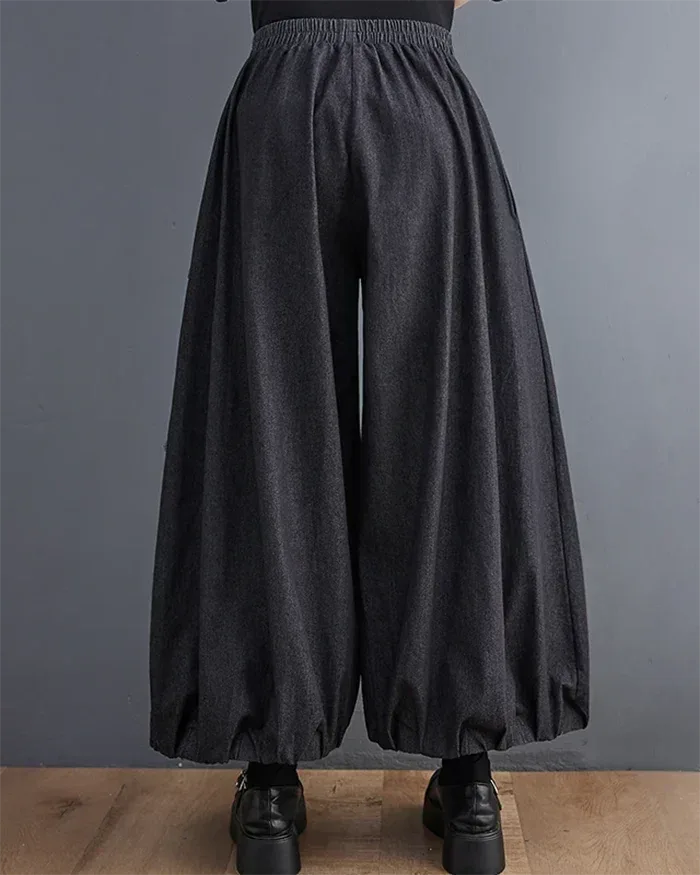 Chic Women's Hakama Pants -  women's pants - Stylish Women's Hakama Pants for Modern Looks
