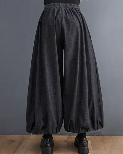 Chic Women's Hakama Pants -  women's pants - Stylish Women's Hakama Pants for Modern Looks