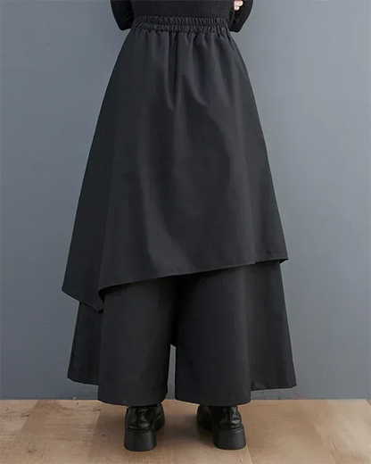 Chic Women's Hakama Pants -  women's pants - Chic Women's Hakama Pants for Stylish Comfort