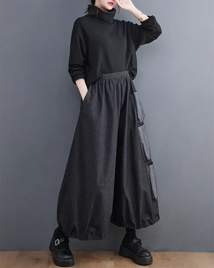 Chic Women's Hakama Pants - comfortable women's pants - Stylish Women's Hakama Pants for Modern Looks