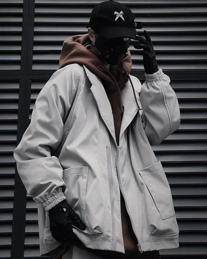 Chic Zip-Up Unisex Jacket -  everyday wear jacket - Chic Zip-Up Unisex Jacket for Everyday Wear