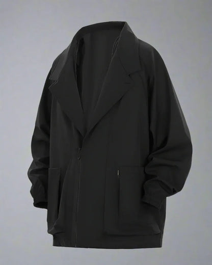 Chic Zip-Up Unisex Jacket -  techwear - Chic Zip-Up Unisex Jacket for Everyday Wear