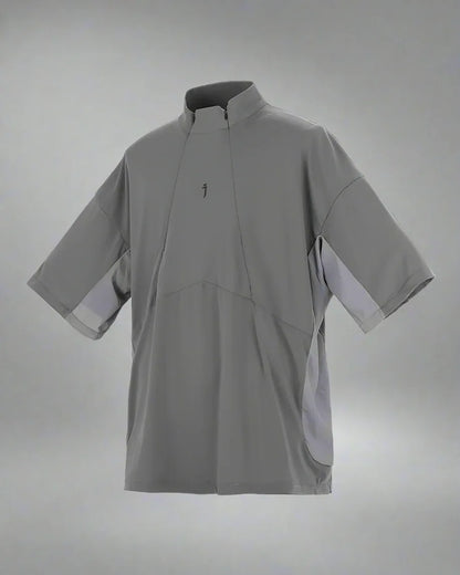 Chic Zippered Collar Top - zippered top - Chic Zippered Collar Top for Versatile Style