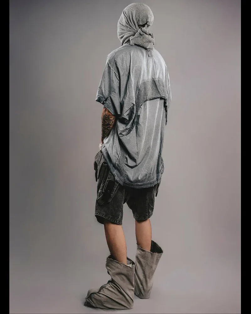 Chill Breeze Quick-Dry Top -  cyberpunk - Chill Breeze Quick-Dry Cotton Top in Gray