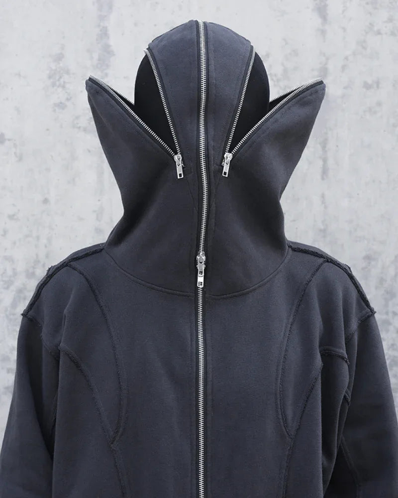 City Chic Masked Hoodie -  cotton hoodie - Masked Hoodie for Urban Style Enthusiasts