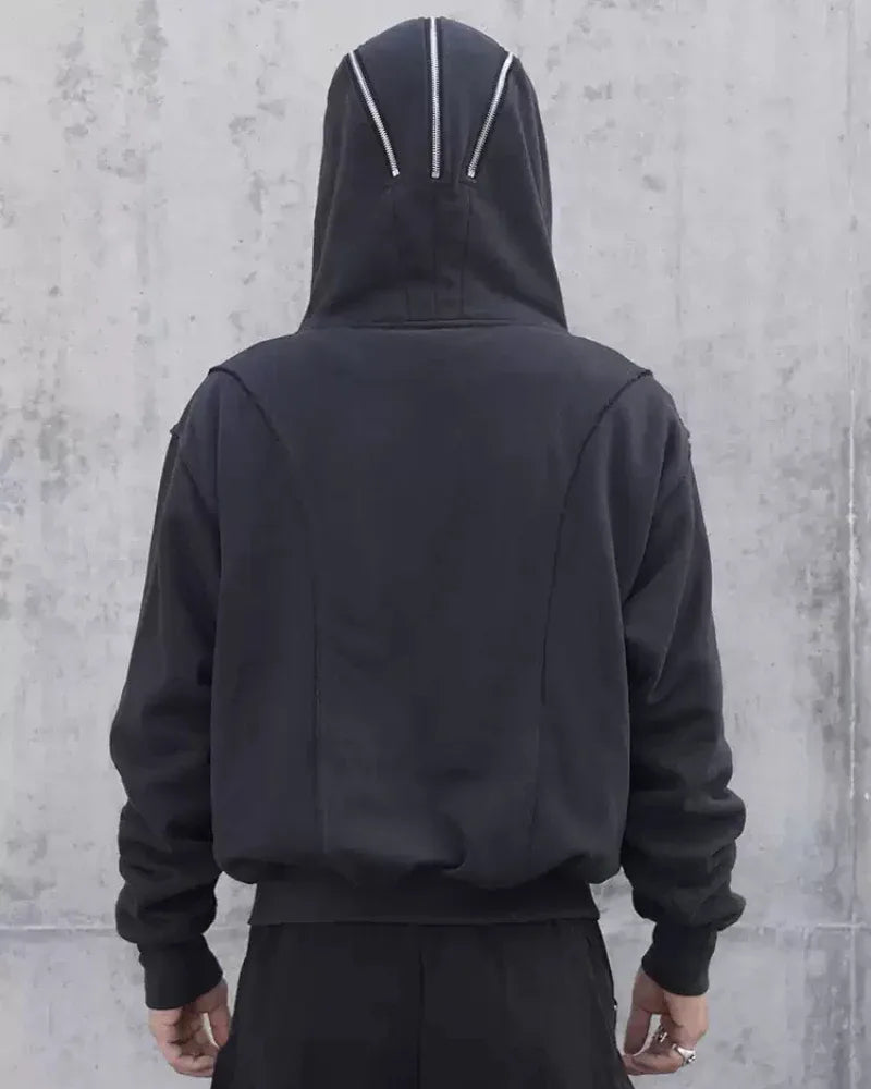 City Chic Masked Hoodie -  cotton hoodie - Masked Hoodie for Urban Style Enthusiasts